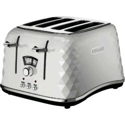 Delonghi CTJ4003.W Brillante 4 Slice Toaster in White